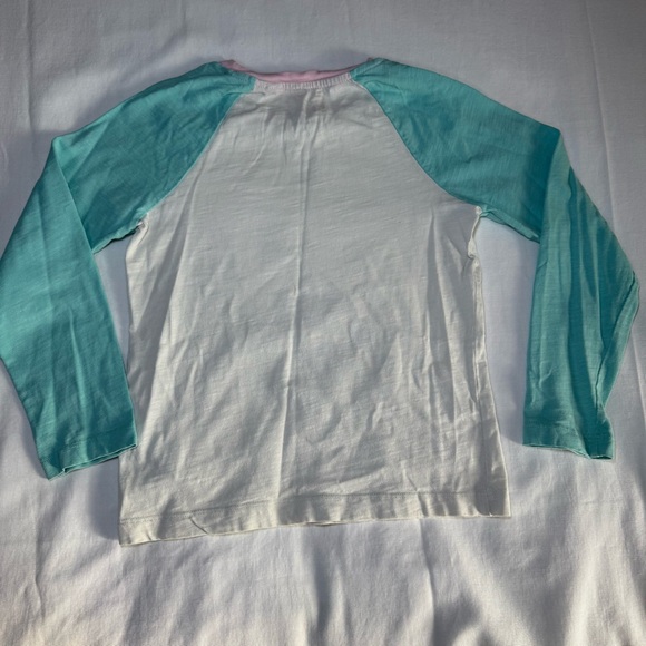 BODEN long sleeve raglan baseball T-shirt 8-9 GIRLS top Metallic Star Cotton - Picture 6 of 6